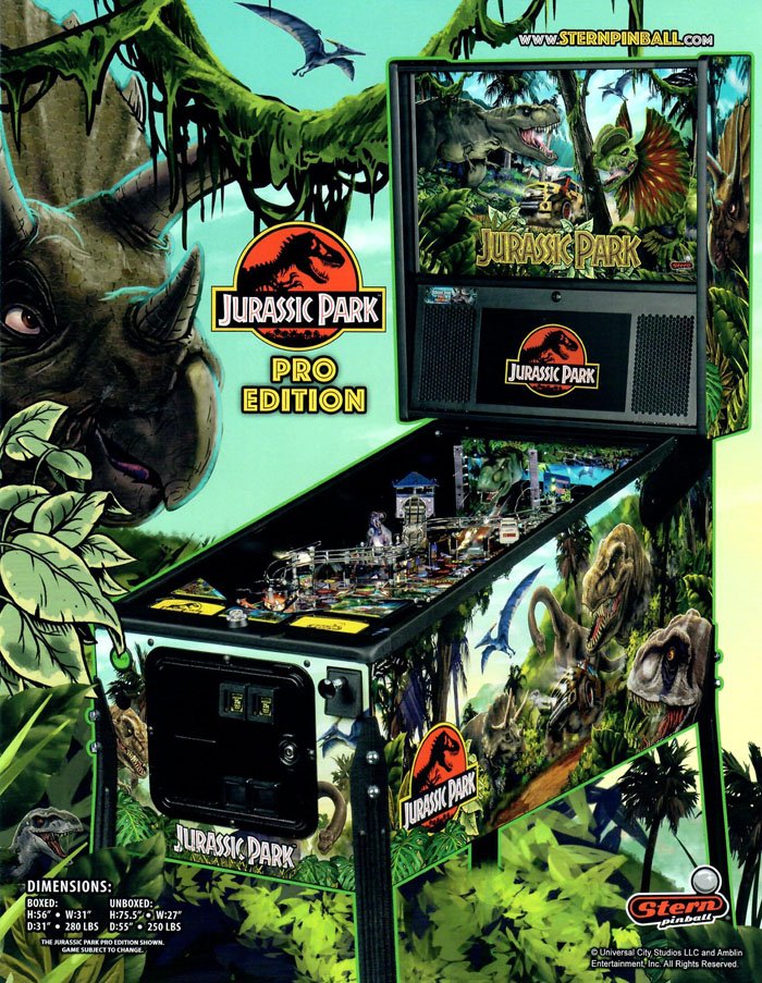 Stern Jurassic Park Pro Flyer